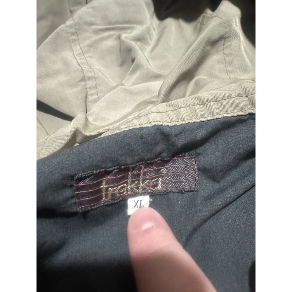 Vintage Trekka Jacket, Warm, Pockets, Hooded, Grey, Men's XL - Picture 6 of 8
